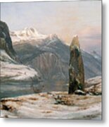 Winter At The Sognefjord Metal Print