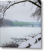 Winter In East Falls Metal Print