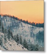 Winter Mountainscape Metal Print