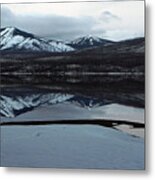 Winter On Lake Mcdonald Metal Print