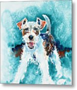 Wire Fox Terrier Metal Print