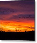 Finding Some Comfort Within The Clouds Metal Print