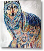 Wolf Pack Metal Print