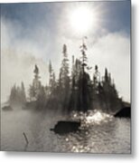 Wolf River, An Early Autumn Morning Metal Print