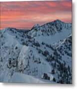 Wolverine Cirque Sunrise - Little And Big Cottonwood Canyons Metal Print