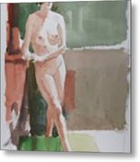 Woman Standing Metal Print