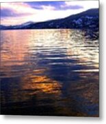 Wood Lake Reflections Metal Print