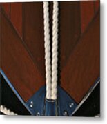 Wooden Boat Detail Metal Print