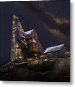 Working Through The Night Metal Print