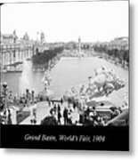 World's Fair, Grand Basin, 1904 Metal Print