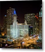 Wrigley Building, Chicago Metal Print