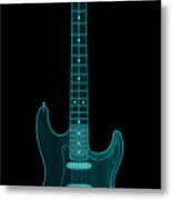 X-ray Electric Guitar Metal Print
