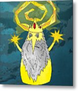 Yellow King True Detective Adventure Time Metal Print