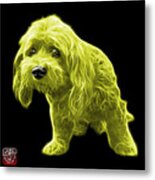 Yellow Lhasa Apso Pop Art - 5331 - Bb Metal Print