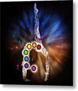 Yoga Chakra Art Metal Print