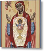 The Black Madonna Your Lap Has Become The Holy Table 060 Metal Print