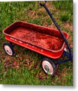 Your Little Red Wagon Metal Print