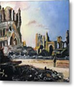 Ypres 1917 - Remains Of Cloth Hall Metal Print