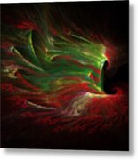 Yule-tide Phoenix Metal Print