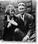 Zelda Fitgerald And F.scott Fitzgerald Metal Print