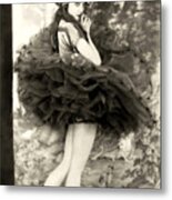 Ziegfeld Model In Ballet Dress Metal Print
