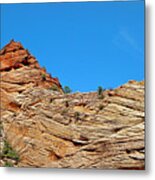 Zion Checkerboard Formations Metal Print