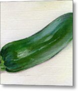 Zucchini Metal Print