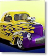 1941 Willys Coupe 'pro Street' Metal Print