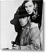 Alan Ladd And Veronica Lake In This Gun For Hire -1942-. #1 Metal Print