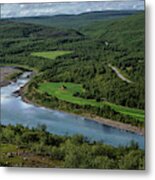 An Arctic River Valley #1 Metal Print