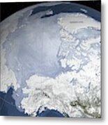 Arctic Sea Ice Maximum #1 Metal Print