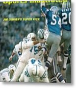 Baltimore Colts Jim Obrien, Super Bowl V Sports Illustrated Cover Metal Print