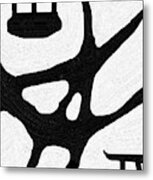 Black And White Abstract  #2 Metal Print