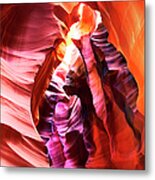 Blazing Colors Of Antelope Canyon #1 Metal Print