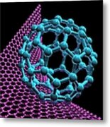 Buckyball And Graphene, Artwork #1 Metal Print