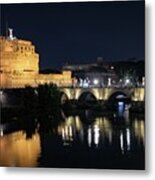 Castel Sant Angelo By Night #1 Metal Print