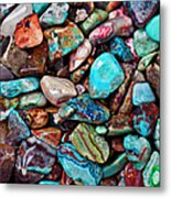 Colored Polished Stones #1 Metal Print