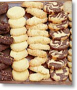 Elaborate Pastries And Cookies At A Luxury Hotel #1 Metal Print