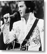Elvis Presley Performing #1 Metal Print