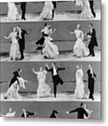 Ginger Rogers And Fred Astaire In Top Hat -1935-. #1 Metal Print