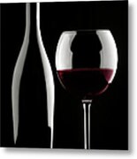 Glass Of Red Wine #1 Metal Print