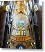 Inside Sagrada Familia Metal Print