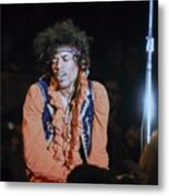 Jimi Hendrix Singing At Monterey International Pop Festival #1 Metal Print