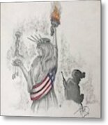 Liberty And Justice For All Metal Print
