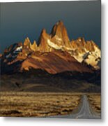 Mount Fitz Roy At Sunrise. Los #1 Metal Print