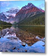 Mt. Edith Cavell 2019 Sunrise Reflections Metal Print