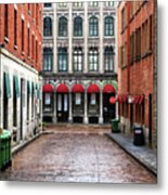 Old Montreal Alley Metal Print