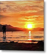 Photographing Lake Tahoe Sunset #2 Metal Print