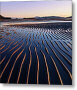 Ripples Are Revealed As The Evening #1 Metal Print