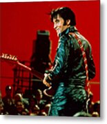 Rock And Roll Musician Elvis Presley #1 Metal Print